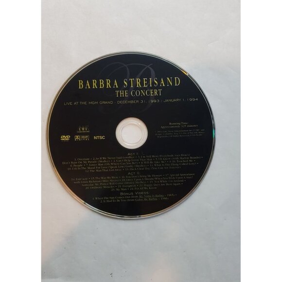 Barbra Steisand : Barbra The Concert DVD - Live At The MGM Grand - Picture 3 of 6